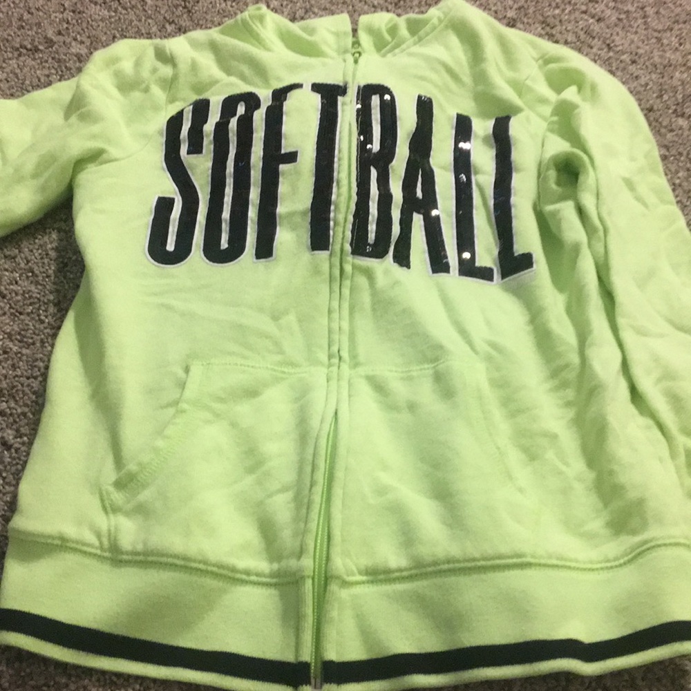 Green softball jacket
